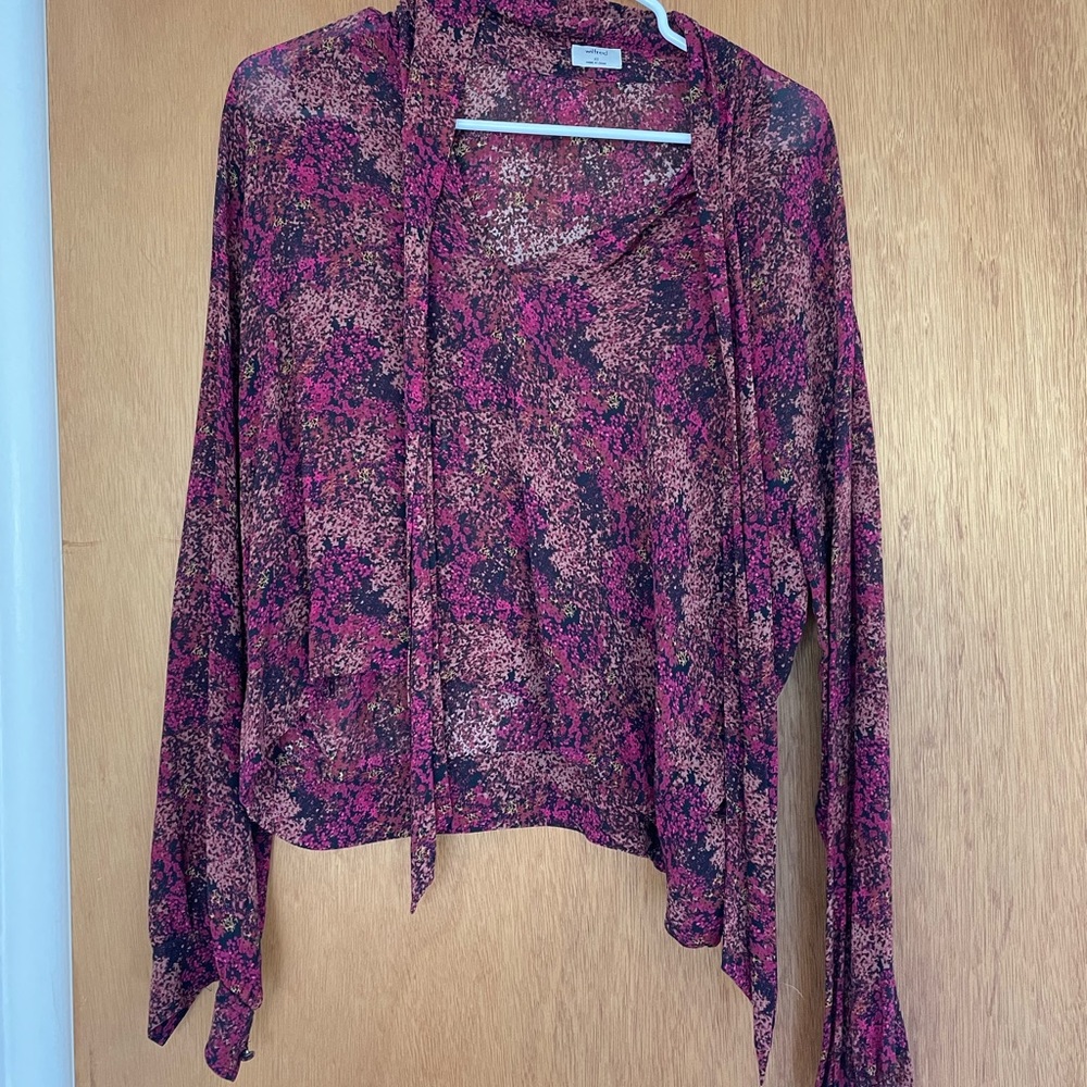 Vintage Aritzia Wilfred Patterned Blouse